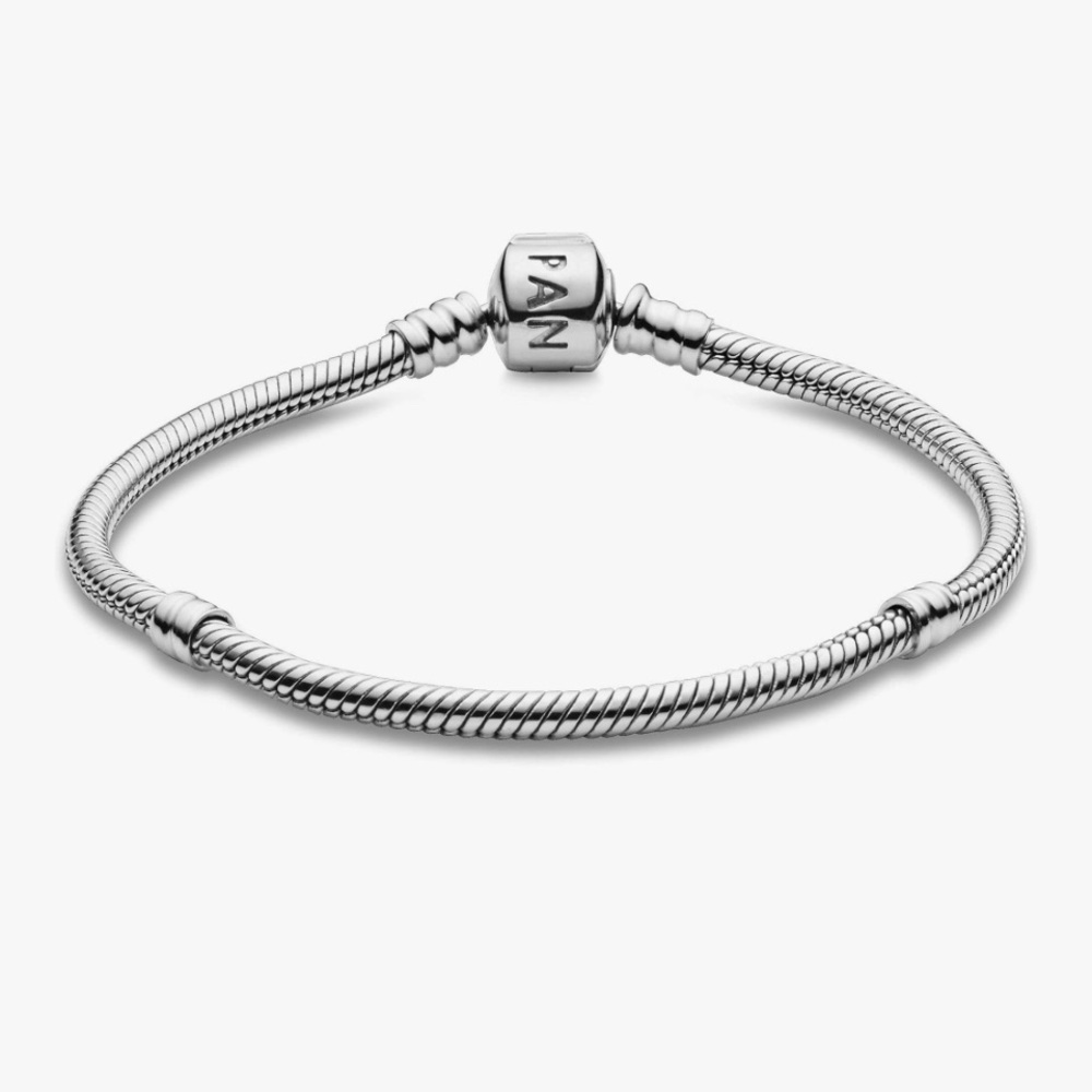 Pandora 9” Barrel Clasp Snake Chain Bracelet